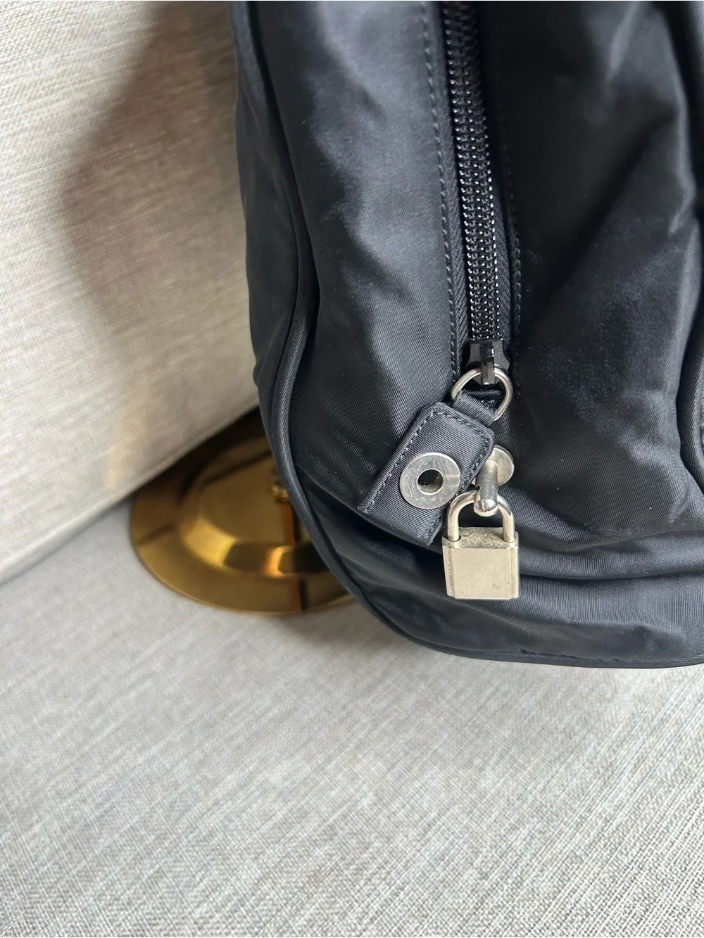 Prada Black Nylon Laptop Bag with Top Handles